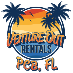 Venture Out Rentals PCB logo - beach cottages & RV spaces for rent in Panama City Beach