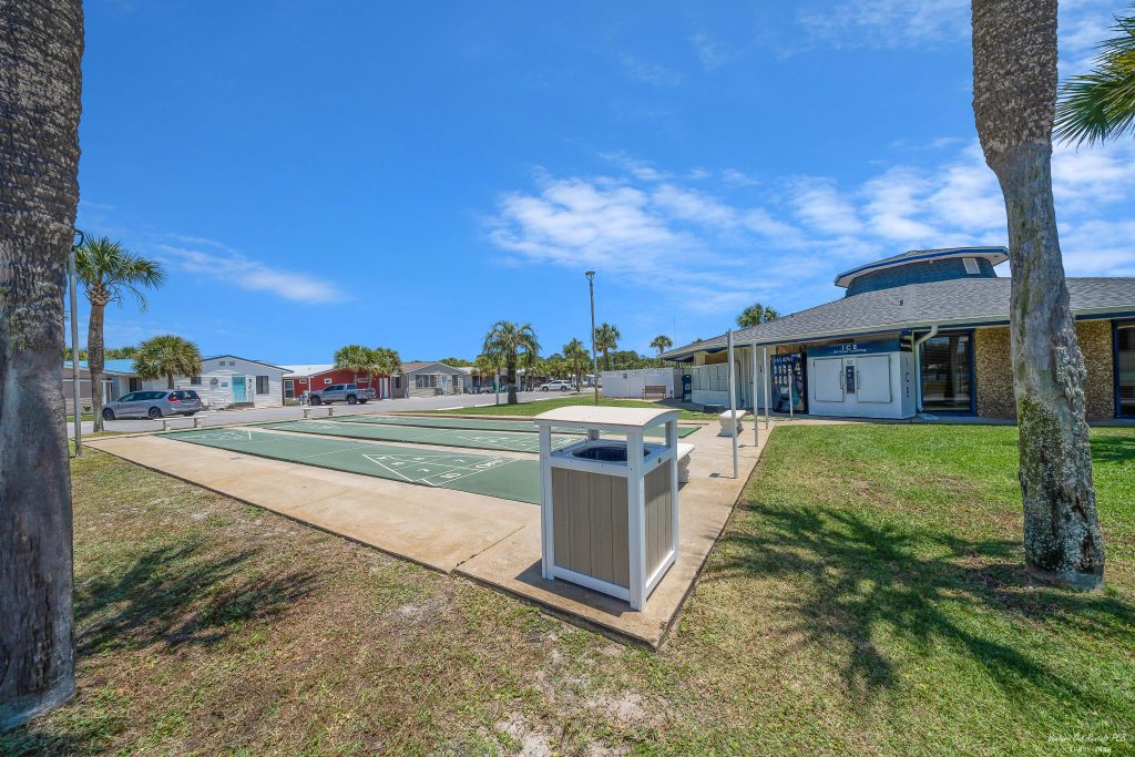 Shuffle Board Courts and Office at Venture Out Panama City Beach
